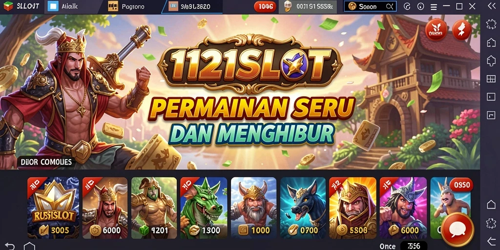 Tangkapan layar utama dari gameplay <strong>1121SLOT</strong> yang menunjukkan suasana permainan yang mengasyikkan.