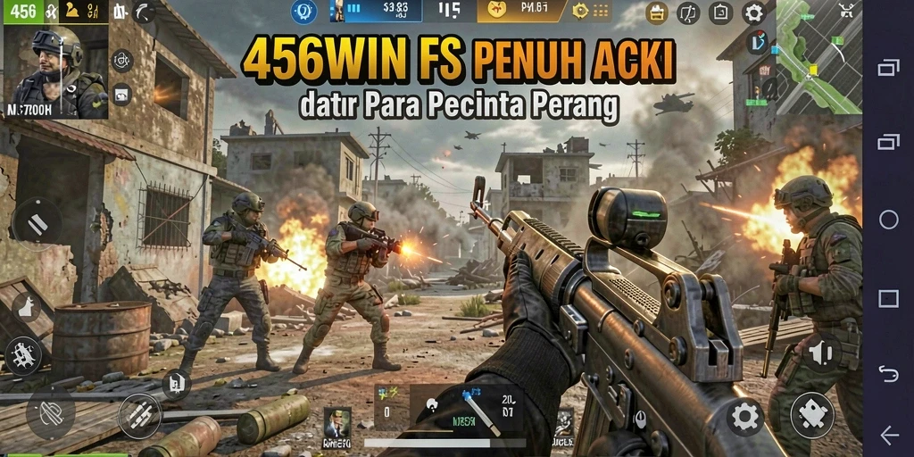 Tampilan gameplay mendebarkan dari 456WIN saat pertempuran intens.