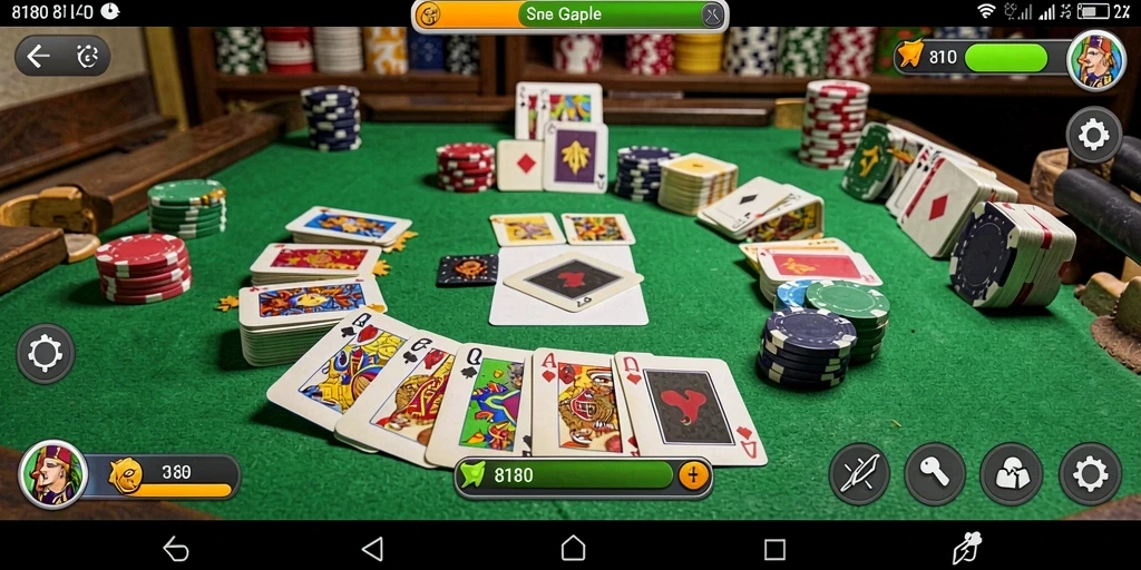 Tampilan seru dan menarik dari gameplay Gaple di 8180.