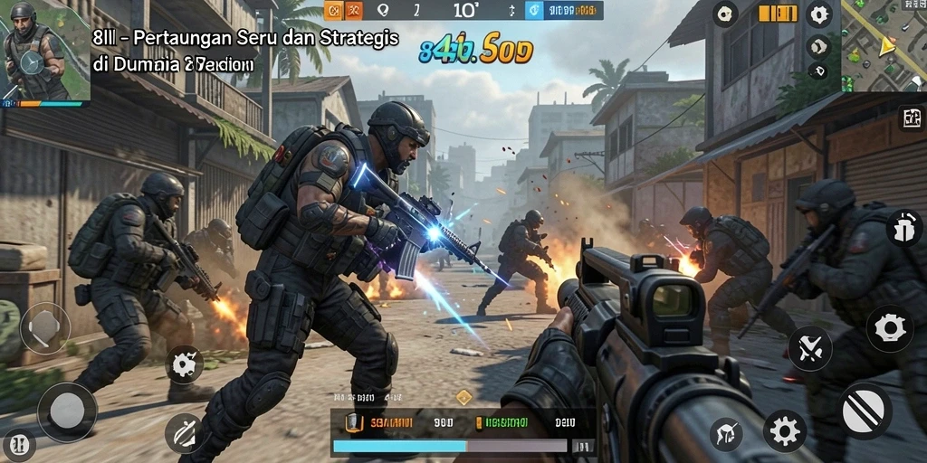 Tampilan gameplay seru dalam 8II dengan aksi TPS yang mendebarkan.