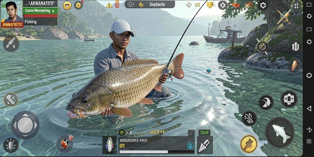 Tangkapan besar dalam gameplay ARWANATOTO yang menarik.