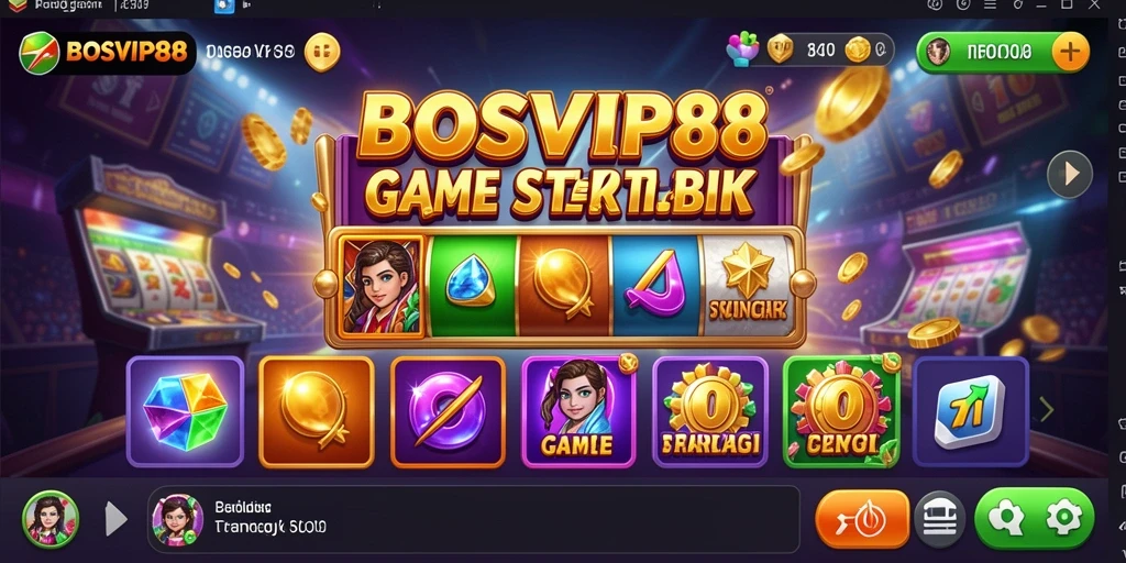 Tampilan gameplay seru dan dinamis di BOSVIP88.