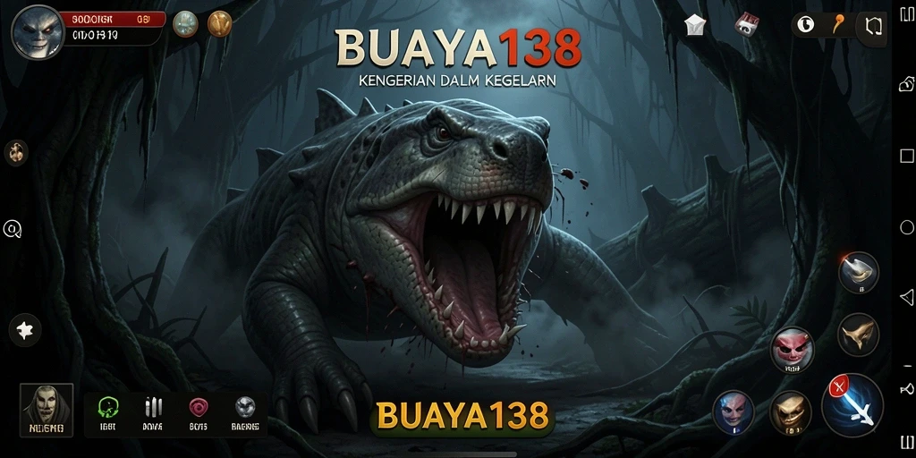 Screenshot menampilkan momen menegangkan dari gameplay BUAYA138.