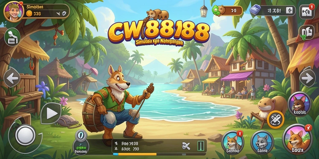 Gameplay CW8888 menampilkan keindahan dunia simulasi yang unik.