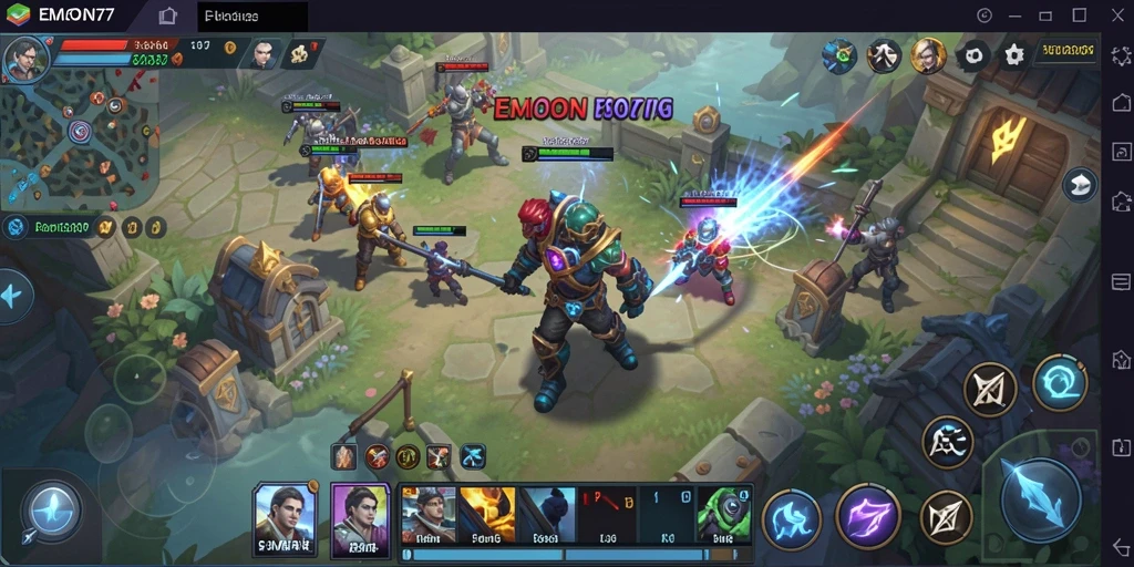 Screenshot gameplay EMON77 menampilkan strategi dan taktik mendalam.