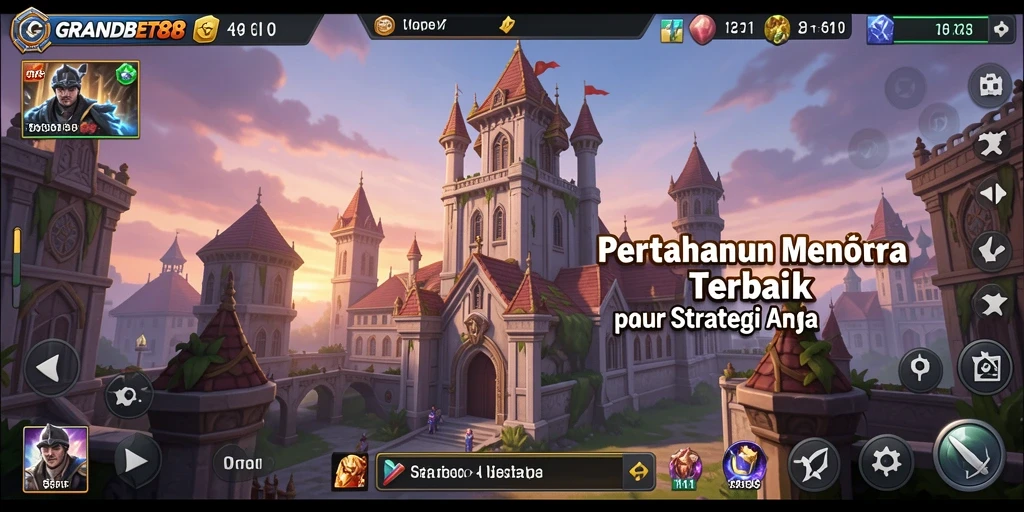 Tampilan seru gameplay Tower Defense di GRANDBET88.