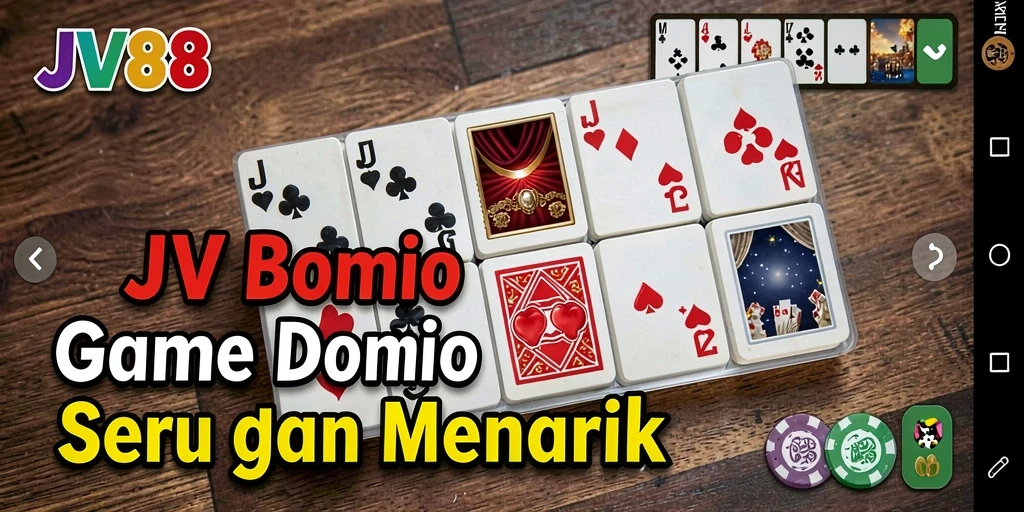 Tampilan menarik gameplay Domino yang penuh strategi.