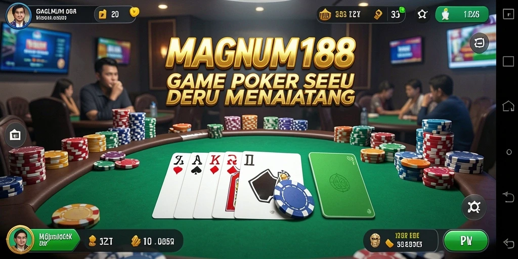 Screenshot gameplay MAGNUM188 yang menampilkan aksi Poker yang mendebarkan.