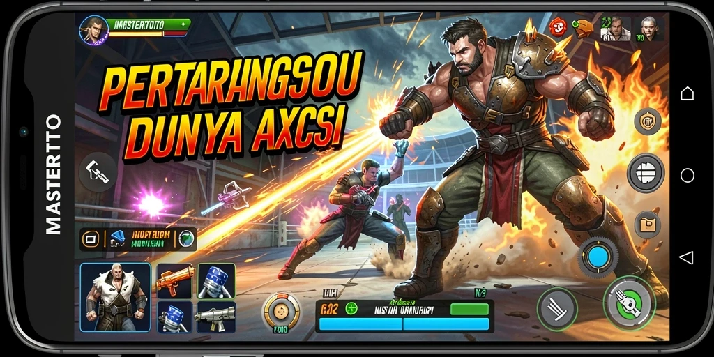 Tampilan aksi seru dalam gameplay MASTERTOTO.