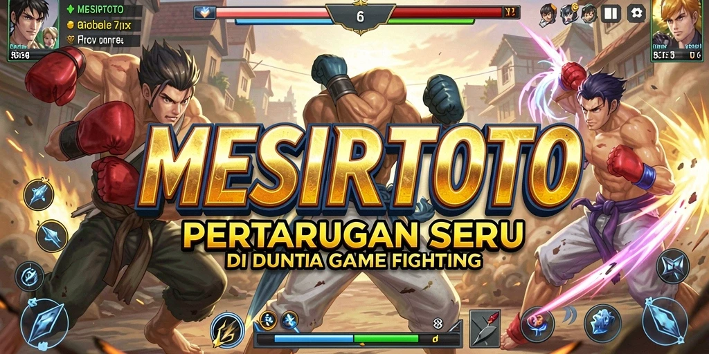 Tampilan gameplay seru dari MESIRTOTO yang penuh aksi Fighting.