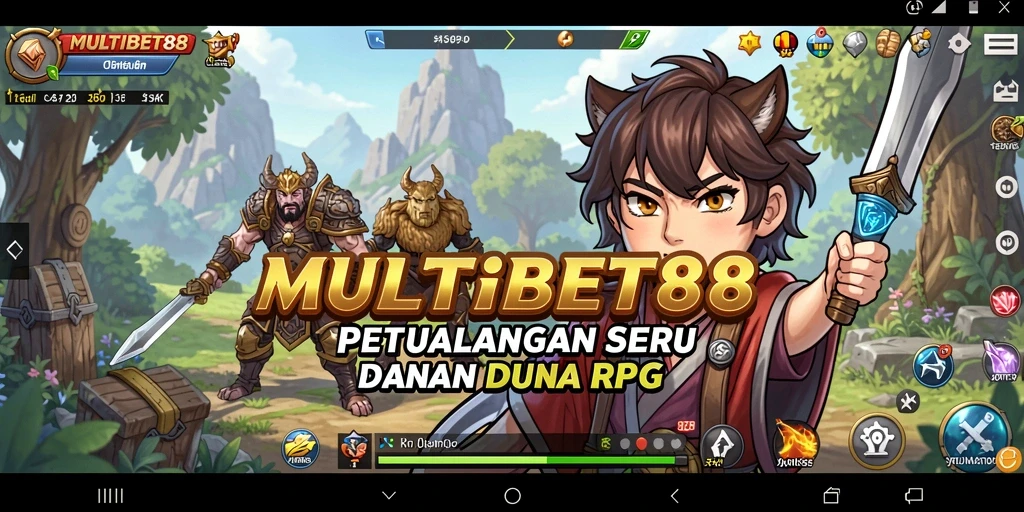 Tampilan gameplay seru RPG di MULTIBET88 dengan karakter menegangkan.
