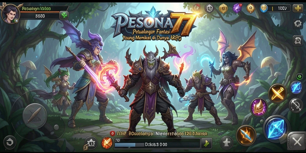 Tampilan menarik dari gameplay PESONA77 di dunia ARPG.