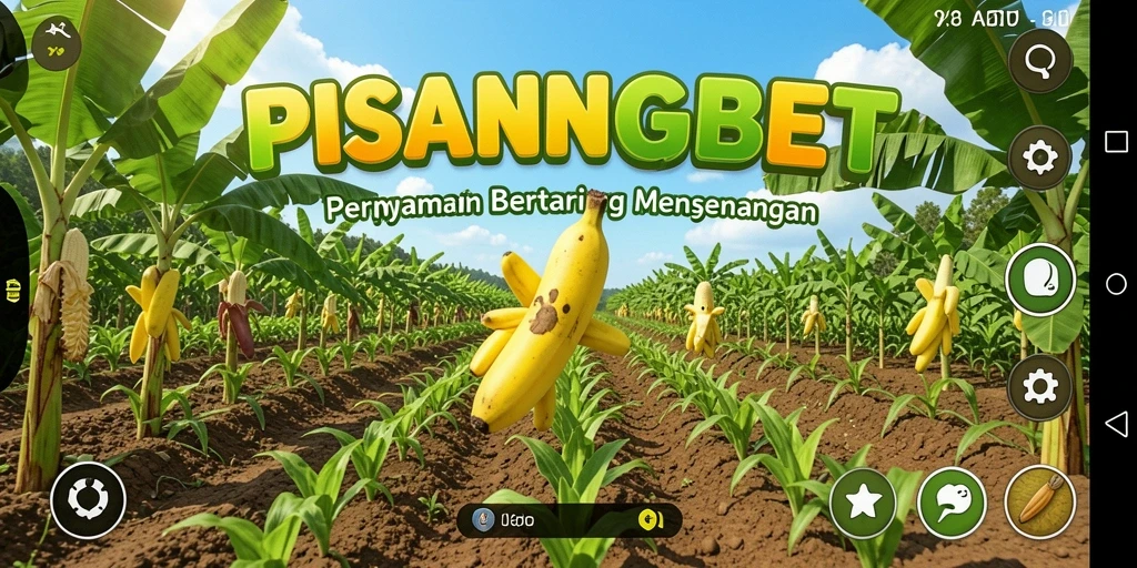 Tampilan gameplay PISANGBET yang menampilkan pertanian yang menarik dan interaktif.