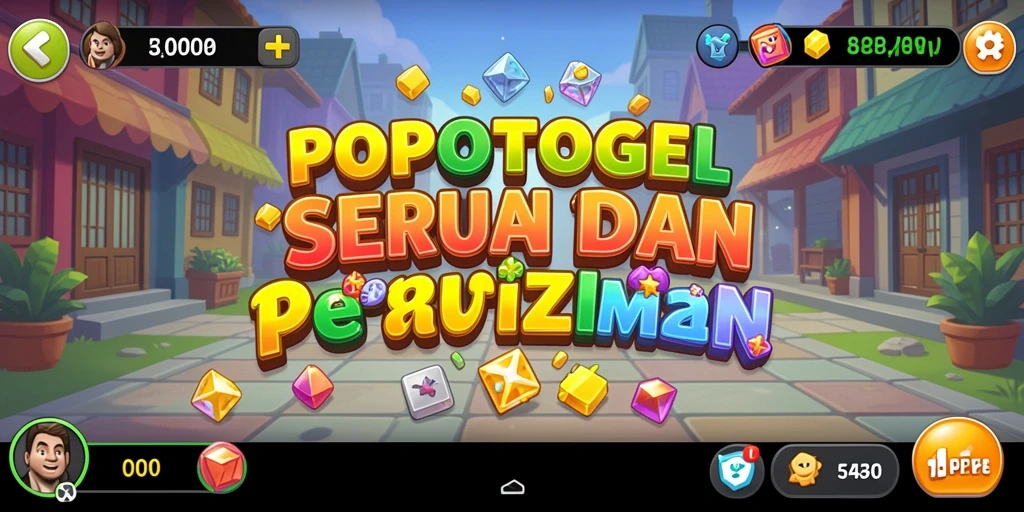 Screenshot gameplay dari POPOTOGEL, menunjukkan tantangan Puzzle yang menarik.