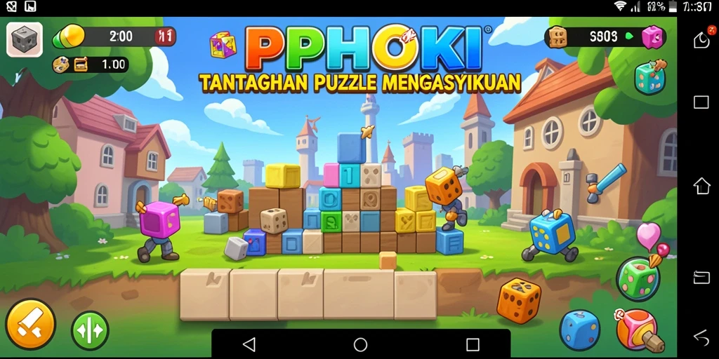 Screenshot utama PPHOKI menampilkan gameplay menarik dan tantangan Puzzle.