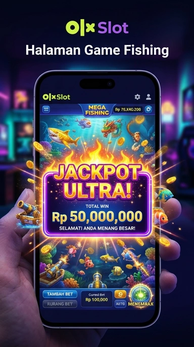 Tampilan utama olxslot yang menarik dan informatif.